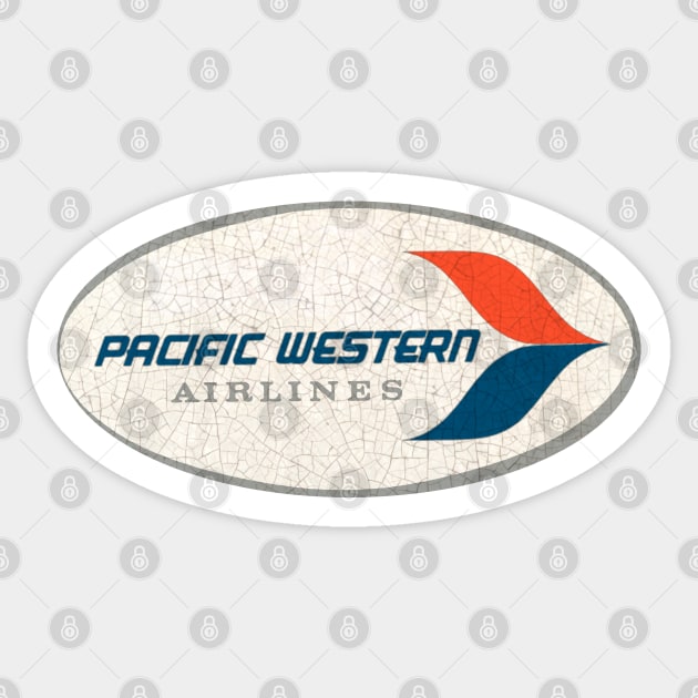 Pacific Western Airlines Canada Sticker by Midcenturydave